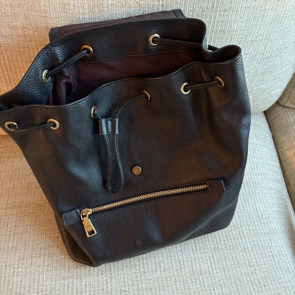 Coach Black Leather Backpack - Picture 2 of 7